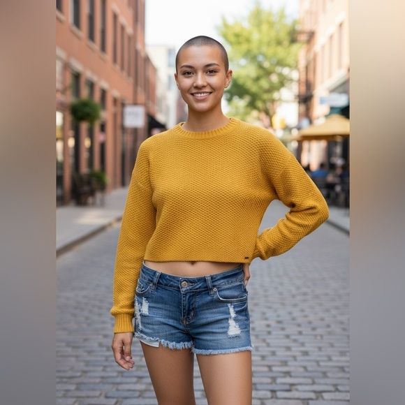 Hollister Sweaters - Hollister Yellow Sweater Sz. XS